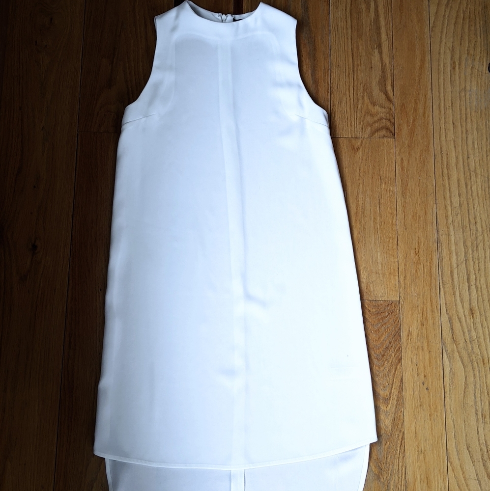 TOPSHOP white sheath midi dress
